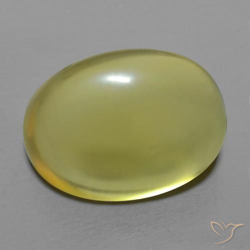 Quartzo amarelo médio Natural 18.16ct, oval, Transparente