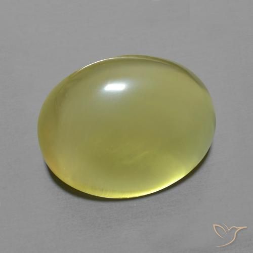 Quartzo Amarelo claro Natural 8.68ct, oval, Transparente
