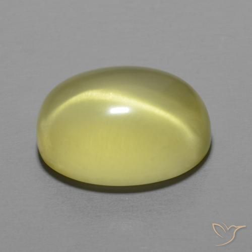 Quartzo Amarelo claro Natural 8.68ct, oval, Transparente