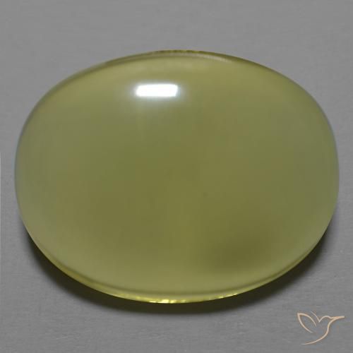 35.42ct Natural Luz amarela Quartzo, oval, Transparente