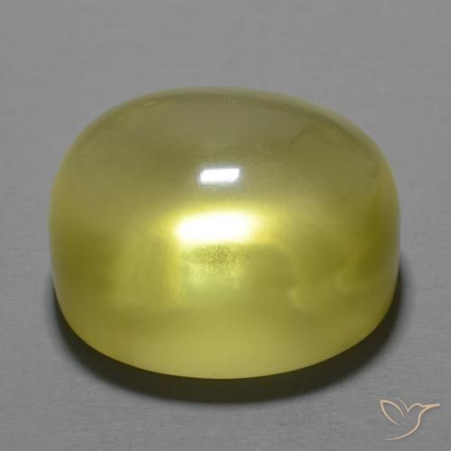Quartzo amarelo médio Natural 26.62ct, oval, Transparente