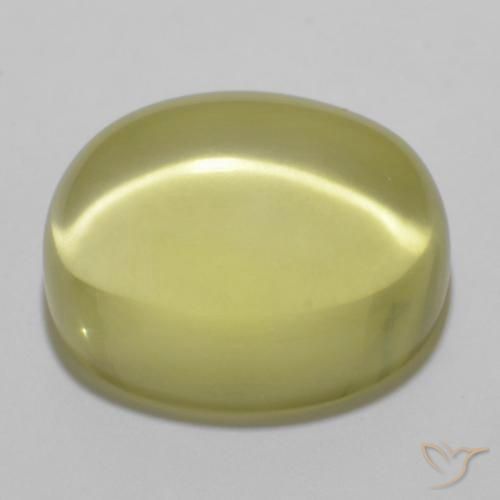 Quartzo Limão amarelo Natural 14.90ct, oval, Transparente
