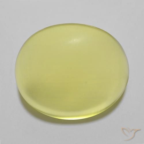 23.00ct Natural Amarelo Abacaxi Claro Quartzo, oval, Transparente