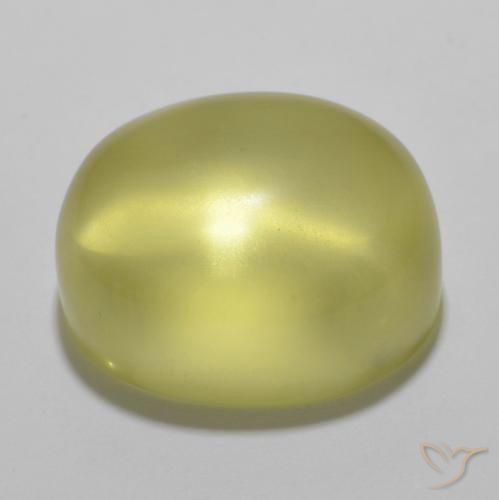 Quartzo Amarelo Abacaxi Claro Natural 23.00ct, oval, Transparente