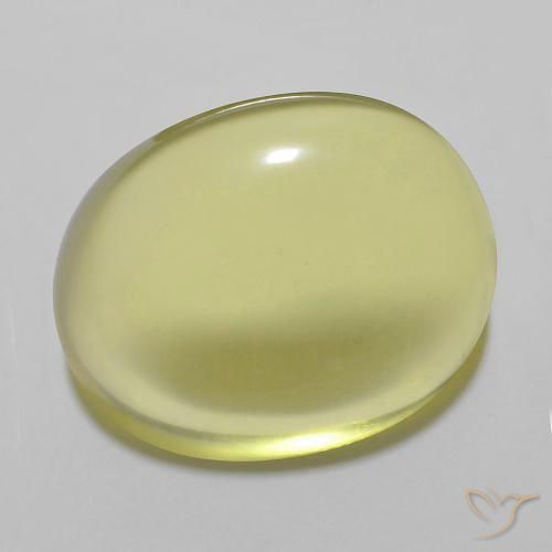 14.27ct Natural Luz amarela Quartzo, oval, Transparente