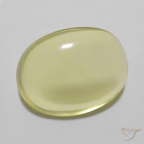 Quartzo Amarelo Abacaxi Claro Natural 11.61ct, oval, Transparente