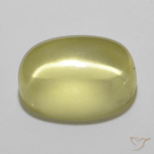 Quartzo Amarelo Abacaxi Claro Natural 11.61ct, oval, Transparente