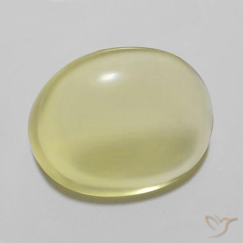 Quartzo Amarelo Abacaxi Claro Natural 11.12ct, oval, Transparente