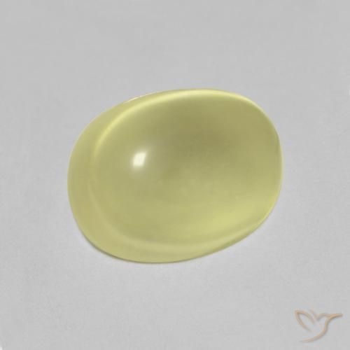 Quartzo Limão amarelo Natural 5.07ct, oval, Transparente