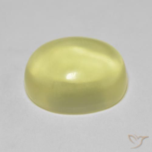Quartzo amarelo médio Natural 10.98ct, oval, Transparente