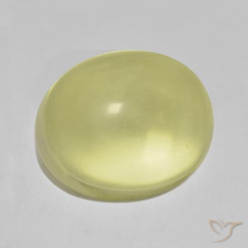 Quartzo Limão amarelo Natural 13.87ct, oval, Transparente