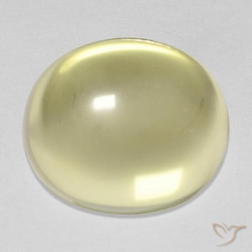 14.25ct Natural Luz amarela Quartzo, oval, Transparente