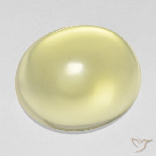 15.86ct Natural Luz amarela Quartzo, oval, Transparente