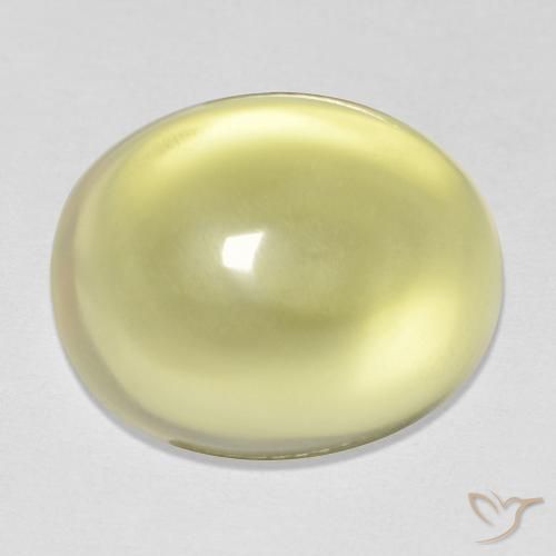 12.14ct Natural Luz amarela Quartzo, oval, Transparente