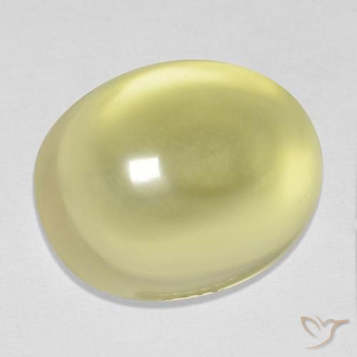 Quartzo Luz amarela Natural 12.14ct, oval, Transparente