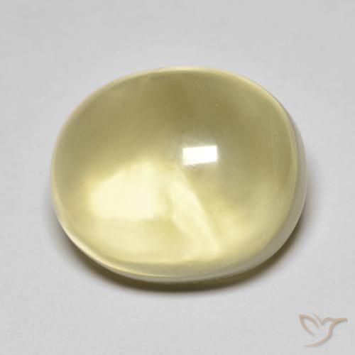 12.80ct Natural Luz amarela Quartzo, oval, Transparente