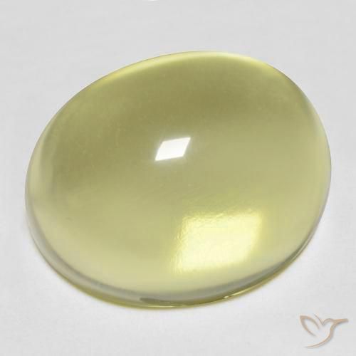 Quartzo Lagoa Amarela Natural 24.51ct, oval, Transparente