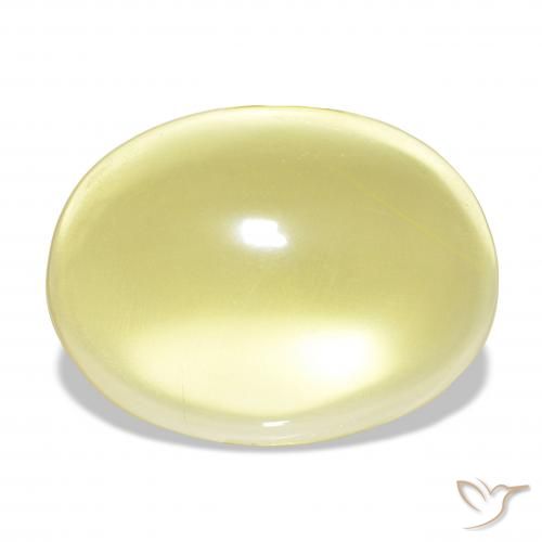 24.84ct Luz amarela Quartzo, oval, Transparente