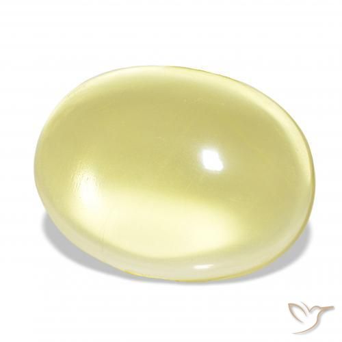 Quartzo Luz amarela Natural 24.84ct, oval, Transparente