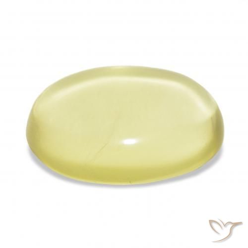 Quartzo Luz amarela Natural 24.84ct, oval, Transparente