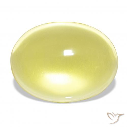 25.93ct Luz amarela Quartzo, oval, Transparente