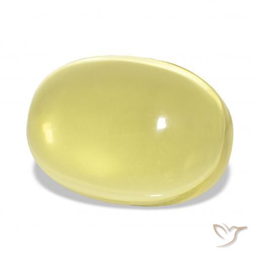 Quartzo Luz amarela Natural 27.70ct, oval, Transparente
