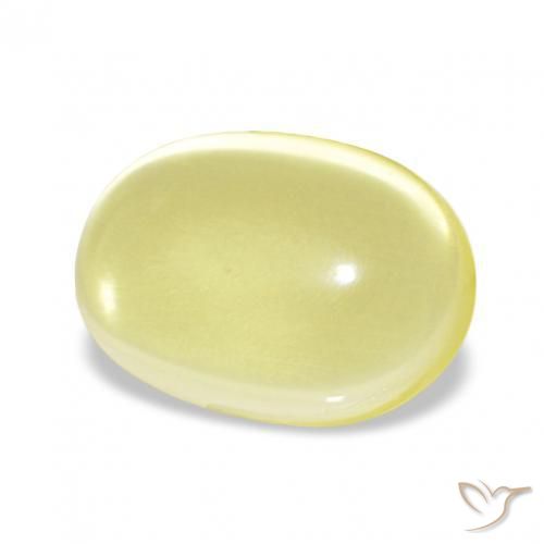 Quartzo Luz amarela Natural 3.29ct, oval, Transparente