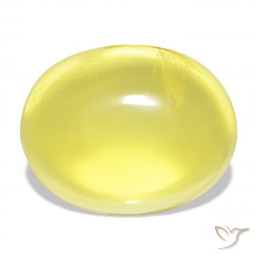 46.40ct Amarelo Abacaxi Quartzo, oval, Transparente