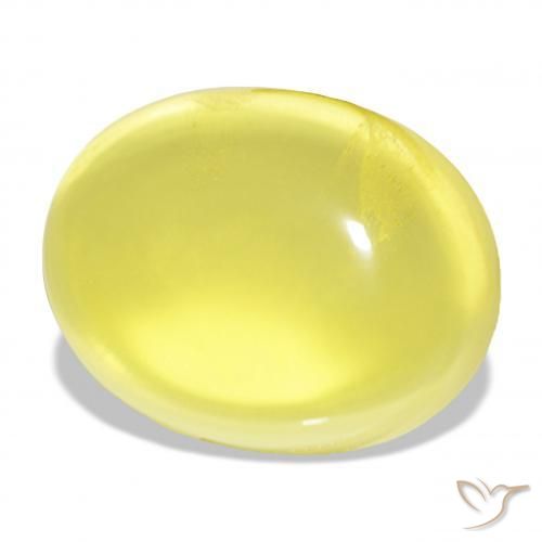 Quartzo Amarelo Abacaxi Natural 46.40ct, oval, Transparente