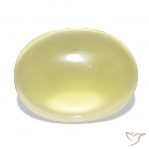 43.43ct Luz amarela Quartzo, oval, Transparente