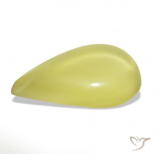 Quartzo Luz amarela Natural 36.18ct, Formato de pêra, Transparente