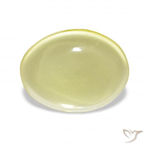 6.50ct Luz amarela Quartzo, oval, Transparente