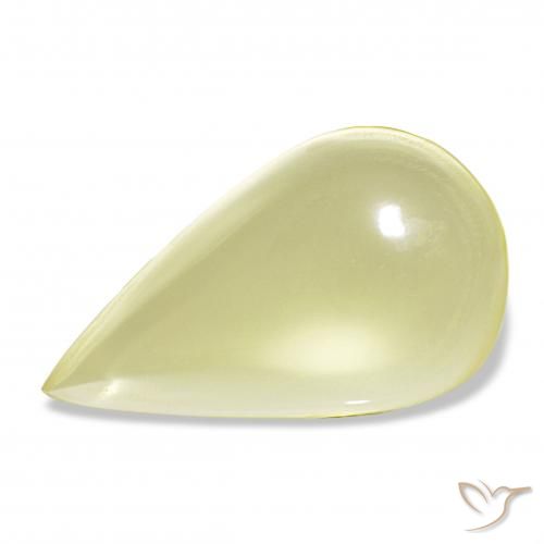 15.47ct amarelo médio Quartzo, Formato de pêra, Transparente