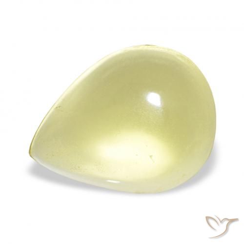 14.16ct Milho Amarelo Claro Quartzo, Formato de pêra, Transparente