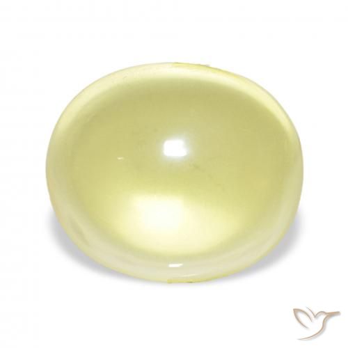 23.31ct Luz amarela Quartzo, oval, Transparente