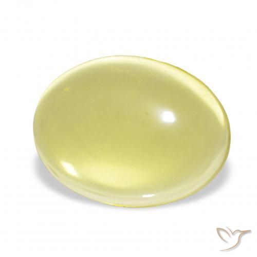 Quartzo Luz amarela Natural 20.83ct, oval, Transparente