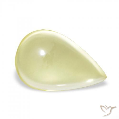 Quartzo Luz amarela Natural 11.15ct, Formato de pêra, Transparente