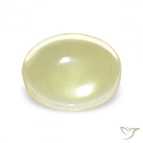 4.10ct Luz amarela Quartzo, oval, Transparente