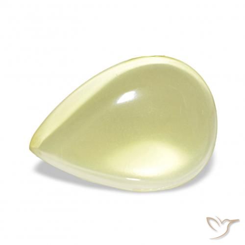 8.66ct Amarelo Abacaxi Claro Quartzo, Formato de pêra, Transparente