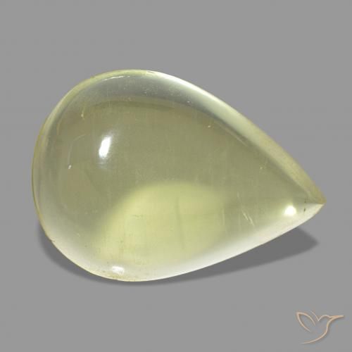 Quartzo Luz amarela Natural 15.99ct, Formato de pêra, Transparente