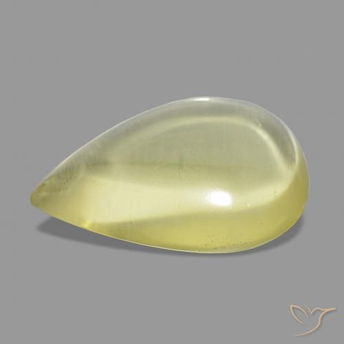 Quartzo Luz amarela Natural 15.99ct, Formato de pêra, Transparente