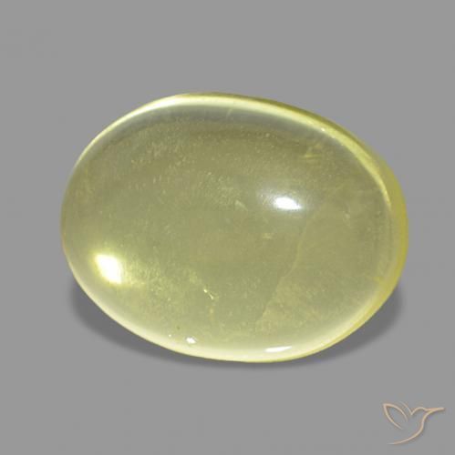 Quartzo Amarelo Abacaxi Claro Natural 9.59ct, oval, Transparente