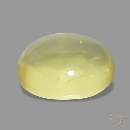 Quartzo Amarelo Abacaxi Claro Natural 9.59ct, oval, Transparente