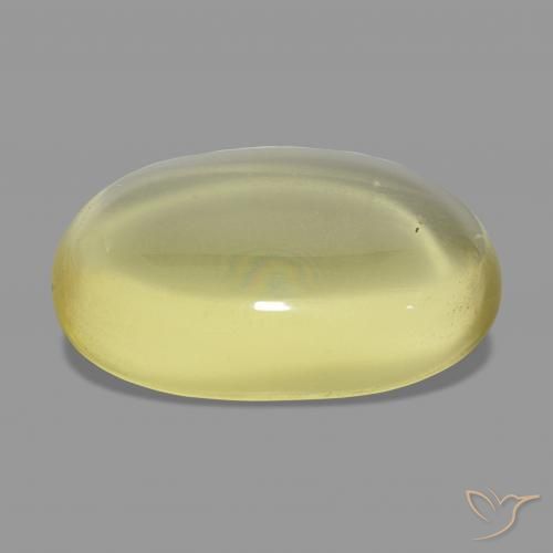 Quartzo Luz amarela Natural 27.34ct, oval, Transparente