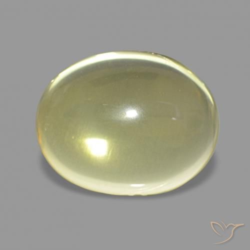 Quartzo Amarelo Abacaxi Claro Natural 4.65ct, oval, Transparente
