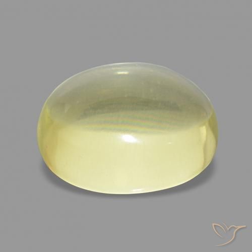 Quartzo Amarelo Abacaxi Claro Natural 4.65ct, oval, Transparente