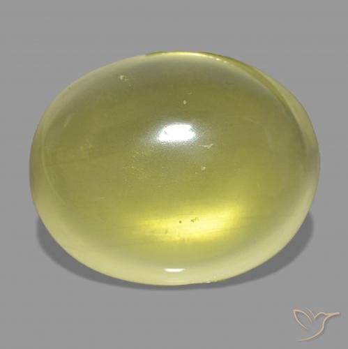 Quartzo amarelo médio Natural 57.61ct, oval, Transparente