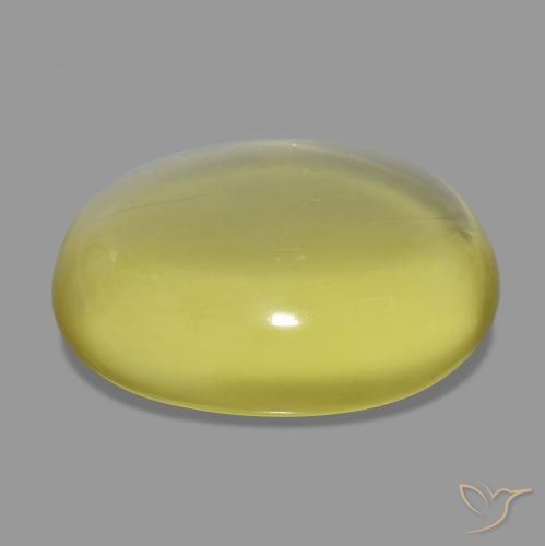 Quartzo amarelo médio Natural 57.61ct, oval, Transparente