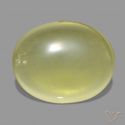 Quartzo Amarelo Abacaxi Natural 35.67ct, oval, Transparente