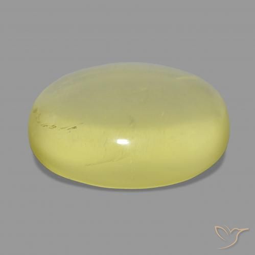 Quartzo Amarelo Abacaxi Natural 35.67ct, oval, Transparente